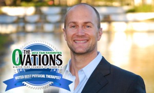 The Ovations Best Physical Therapist Award for Dr. Ron Miller
