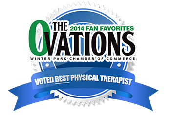 Chamber of Commerce, Voted Best Physical Therapist 2014 Award