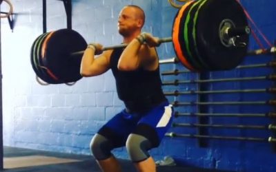 Great Clean n Jerk form during a PR lift